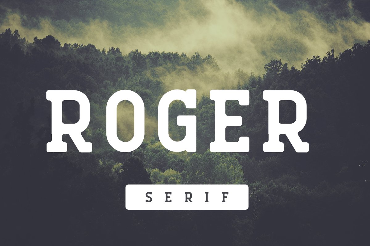 Przykład czcionki Roger Serif